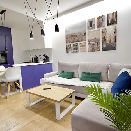 Wola Blue Modern Apartment Warsaw Exterior photo
