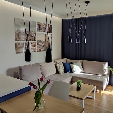 Wola Blue Modern Apartment Warsaw Exterior photo