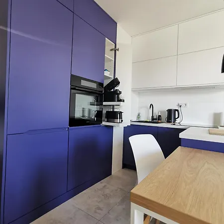 Wola Blue Modern Apartment Warsaw Exterior photo